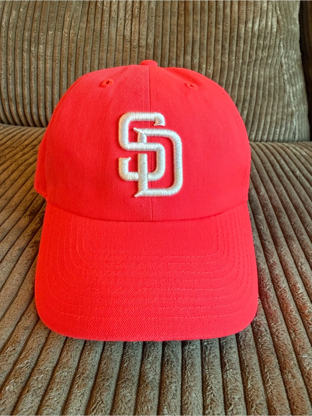 MLB San Diego Padres Bright Pink Coral Women’s/Girls 47 Brands Hat Adjustable